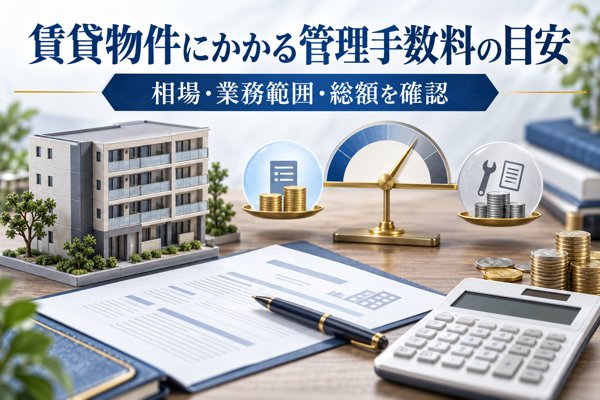 賃貸物件にかかる管理手数料の目安