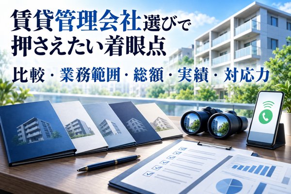 賃貸管理会社選びで押さえたい着眼点