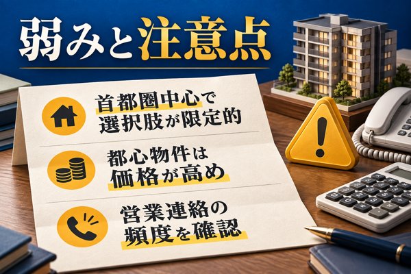 プロパティエージェントの弱みと注意点