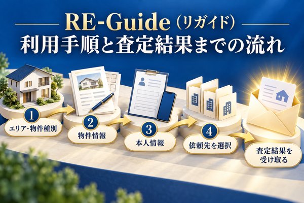 RE-Guide(リガイド)の利用手順と査定結果が届くまでの流れ
