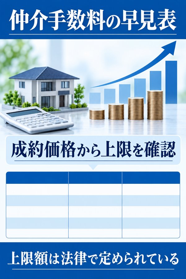 【早見表】不動産売却でかかる仲介手数料の目安と上限額