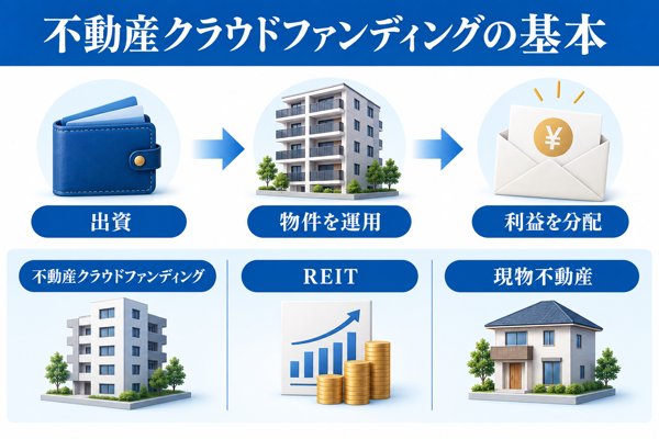 初心者が押さえたい不動産クラウドファンディングの基本と仕組み、REITとの相違点