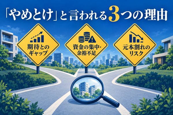 不動産クラウドファンディングに「やめとけ」の声が上がる3つの理由
