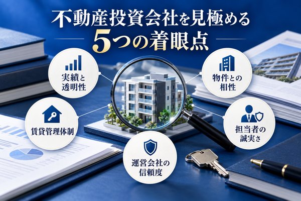 不動産投資会社を見極める|5つの着眼点