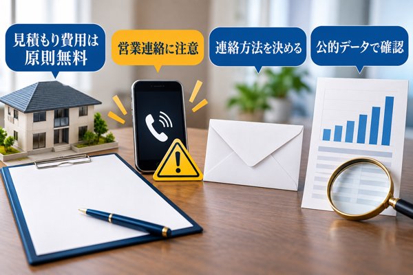 不動産見積もりの費用は原則無料!それでも押さえておきたい注意点