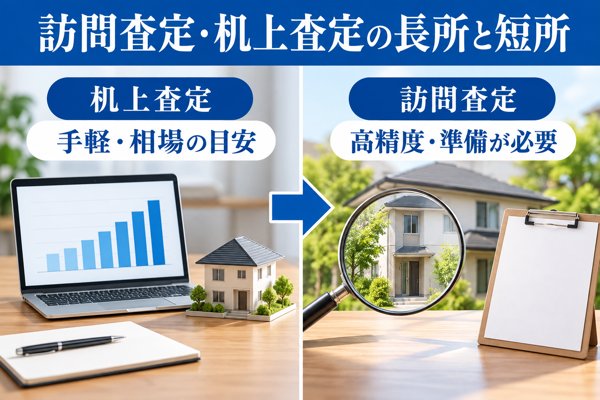 訪問査定・机上査定それぞれの長所と短所