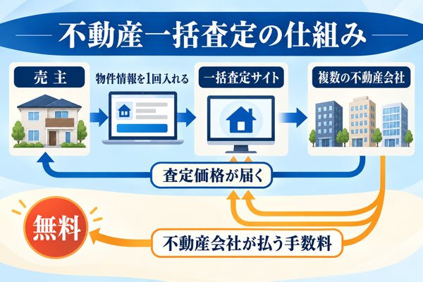 不動産一括査定とは・仕組みと無料で使える理由