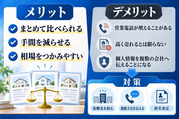 不動産一括査定のメリット・デメリット・やめとけ危険と言われる理由と対策
