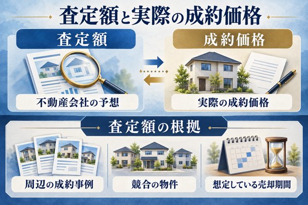 査定額と実際の成約価格の差・査定額の根拠の確かめ方