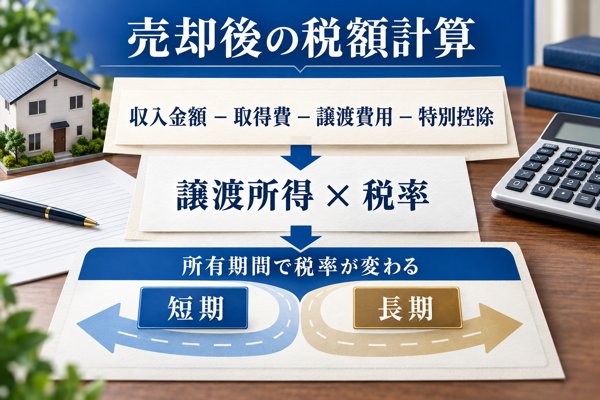 不動産を売ったときの税額の求め方と適用される税率