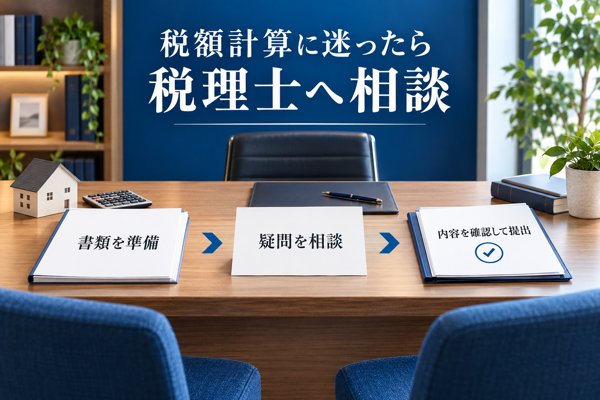 税額計算や申告書づくりに迷ったときの税理士への依頼