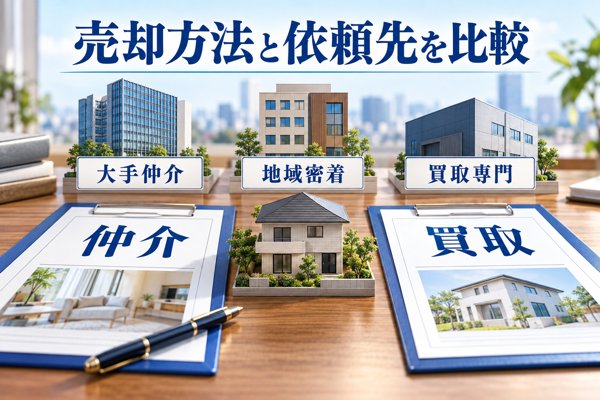 不動産売却の成否は依頼先しだい|押さえたい3タイプと仲介・買取の比較