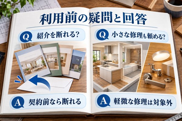 SUUMO(スーモ)カウンターリフォームの利用前に多い疑問と回答
