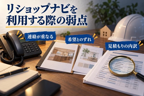 リショップナビを利用する際の弱点