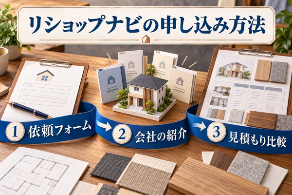 リショップナビの申し込み方法