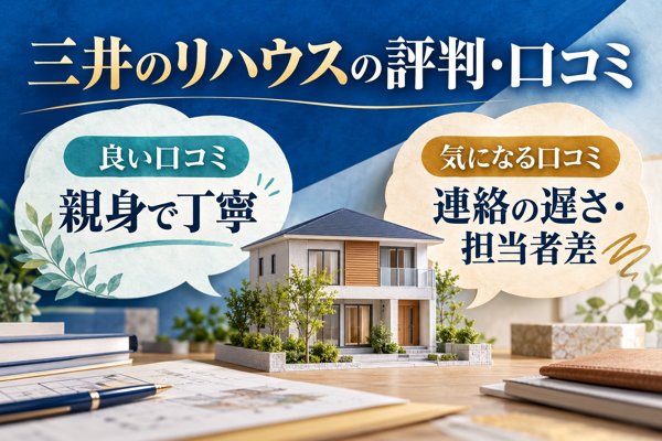 三井のリハウスに寄せられた評判・口コミ
