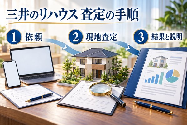 三井のリハウスにおける査定の手順