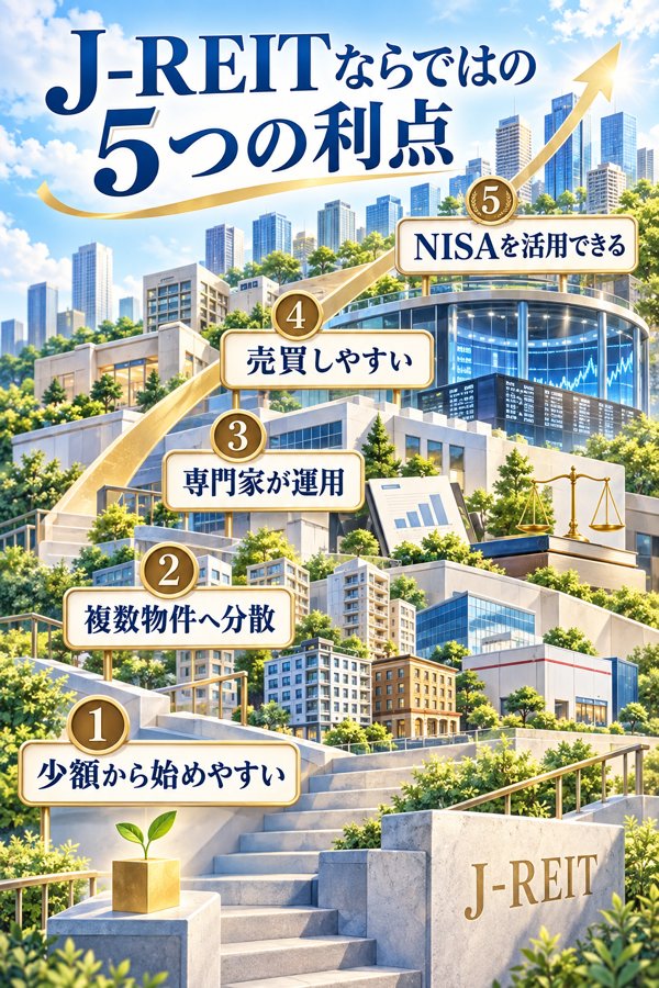 見逃せないJ-REITならではの利点5つ