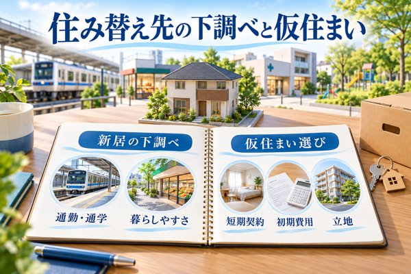 住み替え先の下調べと仮住まい用賃貸の選び方