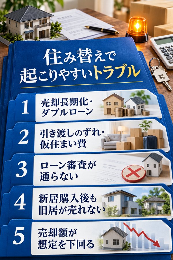 住み替えで起こりやすいトラブルの具体例(5パターン)