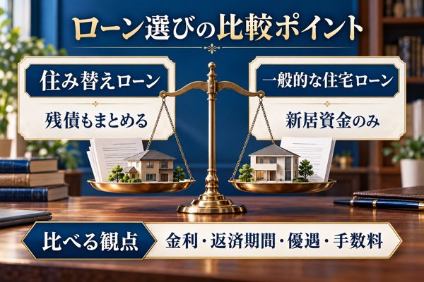 住み替えローンと一般的な住宅ローンを見比べる観点と選び方の基準