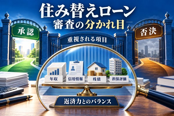 住み替えローンを使える条件と審査の基準|否決される人・承認される人の分かれ目