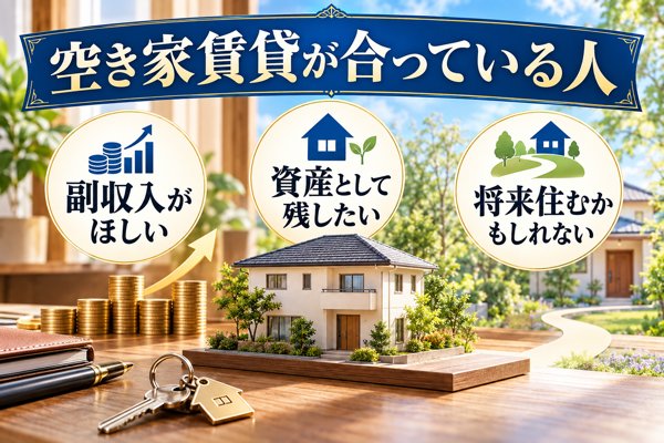 空き家を賃貸に回すのが合っている人