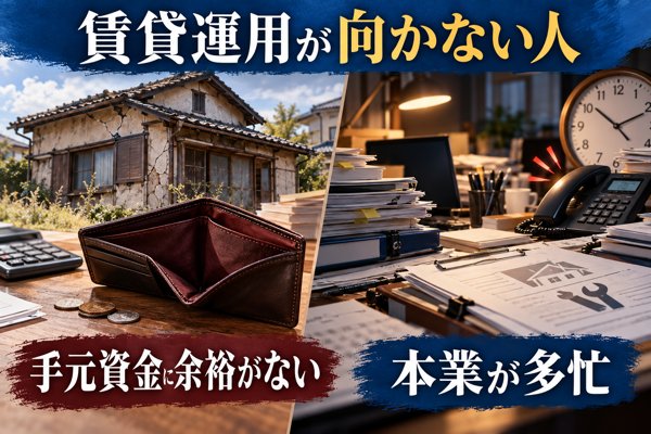 空き家の賃貸運用が向かない人の特徴