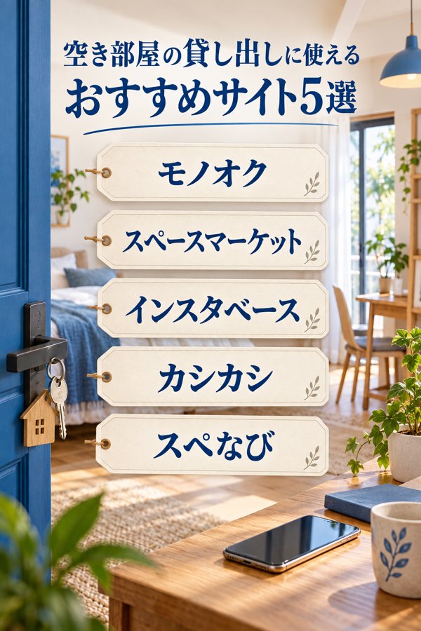 空き部屋の貸し出しに使えるおすすめサイト5選