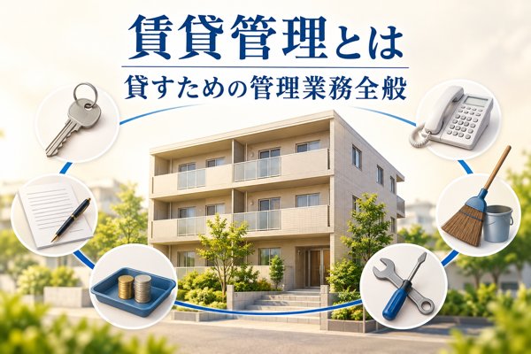 賃貸管理は物件を貸し出す際に発生する管理業務全般の総称