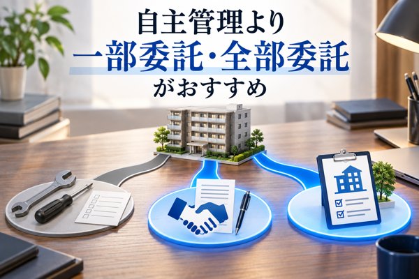 おすすめは自主管理より一部委託・全部委託という選択