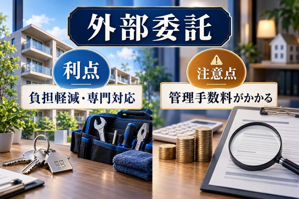 管理業務を外部へ任せる場合の利点と注意点