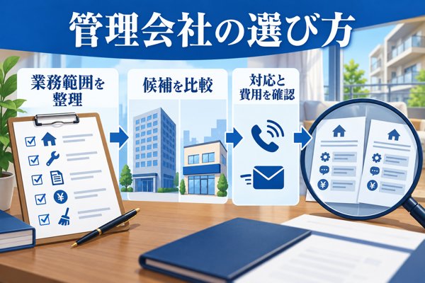 賃貸管理を外部に任せるときの管理会社選び