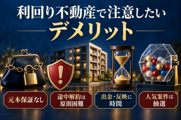 利回り不動産で注意したいデメリット