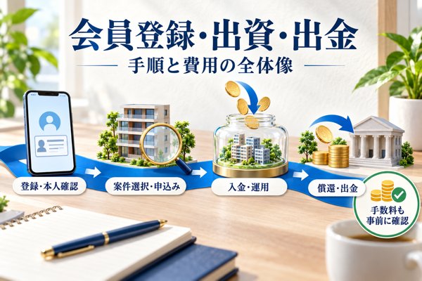 会員登録・出資・出金の手順とかかる費用の全体像