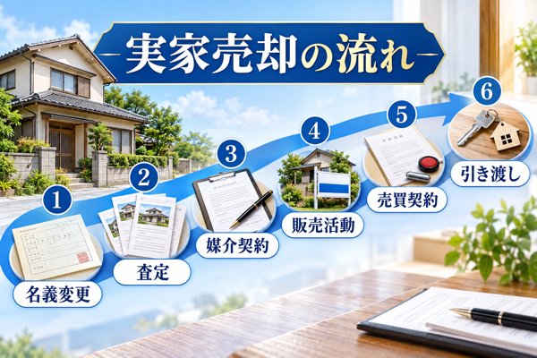 【ステップ解説】実家を少しでも有利な価格で売るための流れ