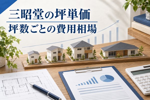 三昭堂の坪単価は約45万円~77万円|坪数ごとの費用相場