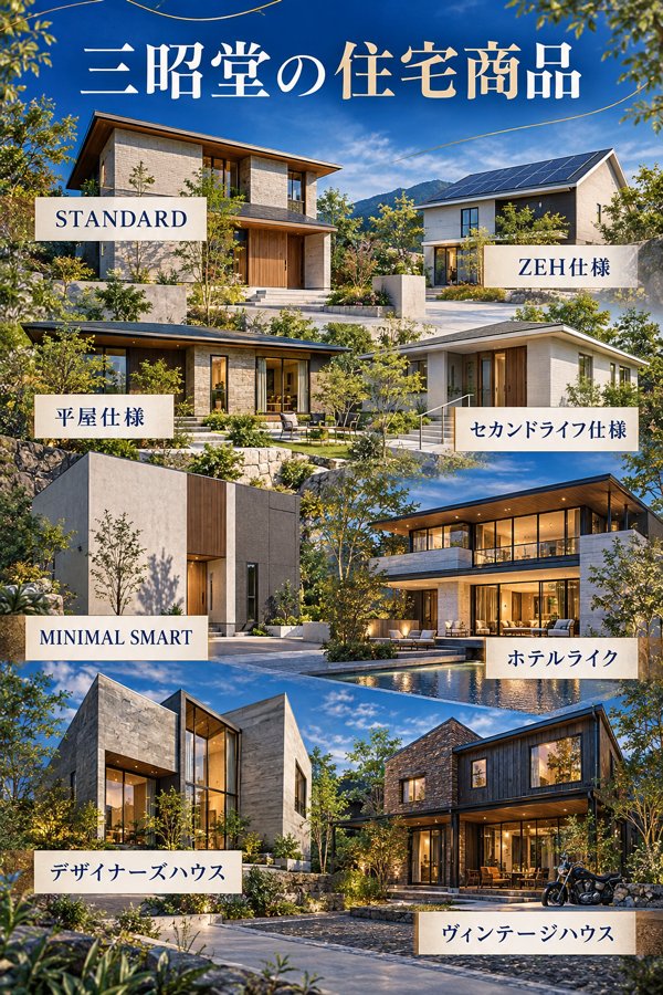 三昭堂が展開する住宅商品の特色