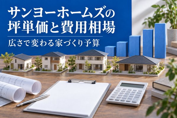 サンヨーホームズの平均坪単価は約85万円|広さ別の費用相場