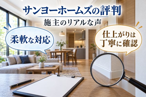 サンヨーホームズの評判と施主のリアルな声