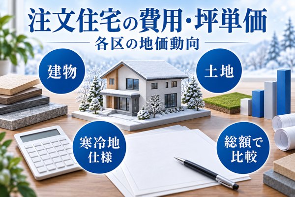 札幌市で注文住宅を建てる費用・坪単価の相場と各区の地価動向(2026年版)