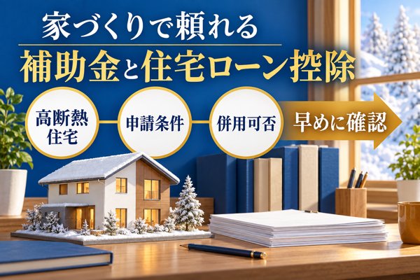 札幌の家づくりで頼れる補助金と住宅ローン控除の要点(2026年版)