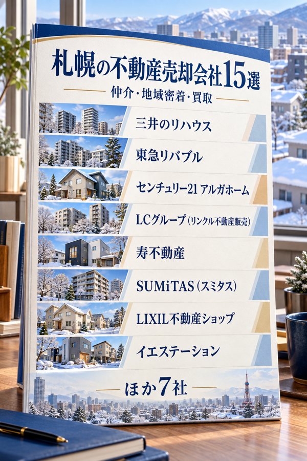 札幌で不動産売却を任せたい会社15選【大手・地域密着・買取】