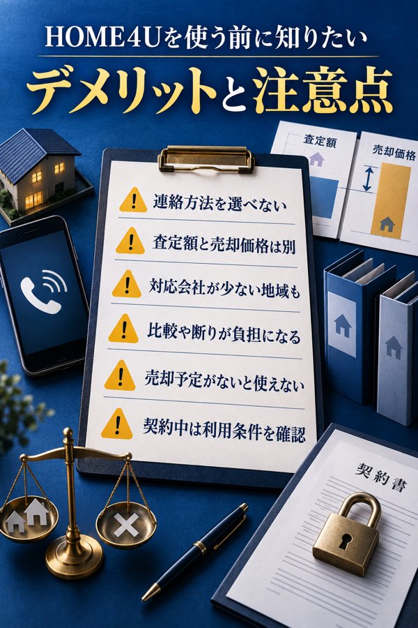 HOME4Uを使う前に知りたいデメリットと注意点