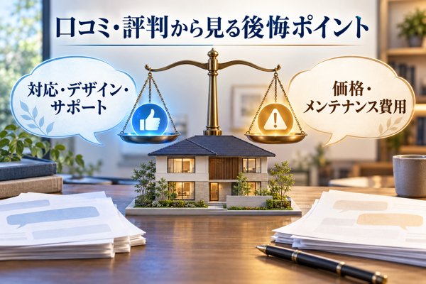 積水ハウスの家づくりで後悔するケースと利用者の口コミ・評判
