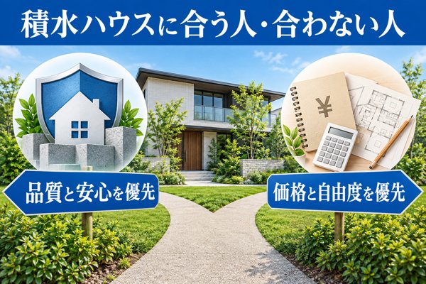 積水ハウスに合う人・合わない人の特徴と後悔を防ぐための見極めポイント