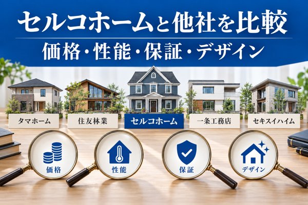 坪単価・性能で見るセルコホームと他ハウスメーカーの違い