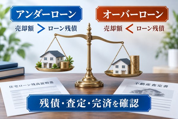売却前に見極めたい「アンダーローン」と「オーバーローン」の違い
