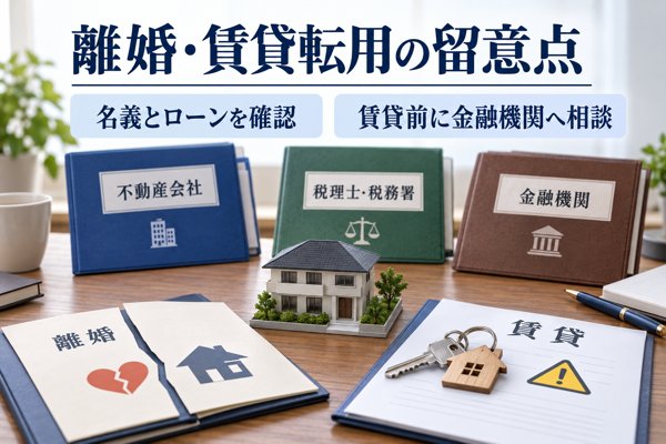 【状況別】離婚や賃貸への転用を考える際の留意点と頼れる専門家