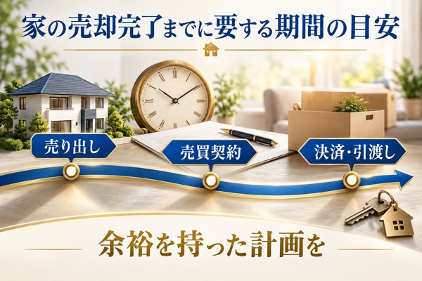 家の売却完了までに要する期間の目安